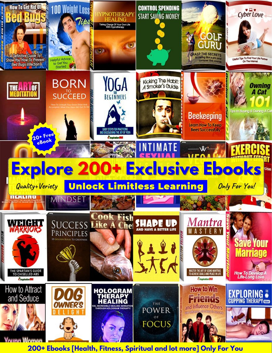 founderdeepak's tweet image. Unlock Limitless Learning: Explore 200+ Exclusive Ebooks Just for You
#ebook #ebookdownload #freeebook
#learn #qualityebook #exclusiveebook
#thalapathyvijay #BoycottGermany #VCTLOCKIN