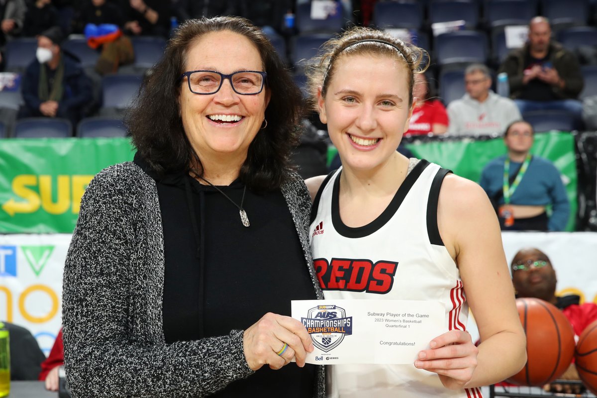 AUS_SUA's tweet image. Kicking things off with a nail-biter at the 2023 Subway AUS Basketball Championships!🏀🏆

In women's quarterfinal action, @UNBAthletics downs @MUNathletics Sea-Hawks 77-76 in OT to advance to tomorrow's AUS semifinal versus @AcadiaAthletics.

GAME RECAP: atlanticuniversitysport.com/sports/wbkb/20…