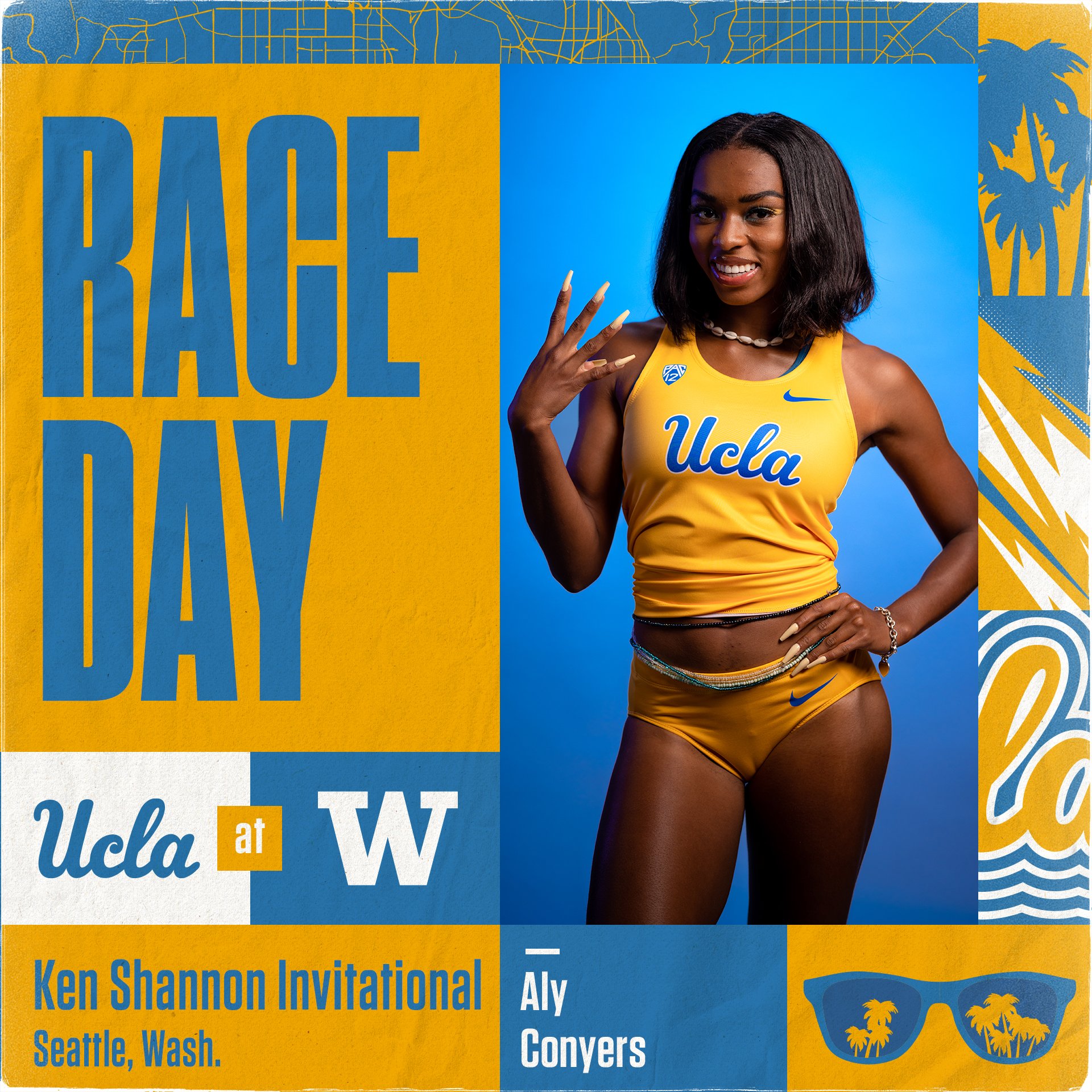 UCLA Track & Field on X: It's 𝑹𝑨𝑪𝑬 𝑫𝑨𝒀 in Seattle! The Bruins are  at the Ken Shannon Last Chance Invitational today and tomorrow! Live  Results 📊:  Live Video 📺:  #