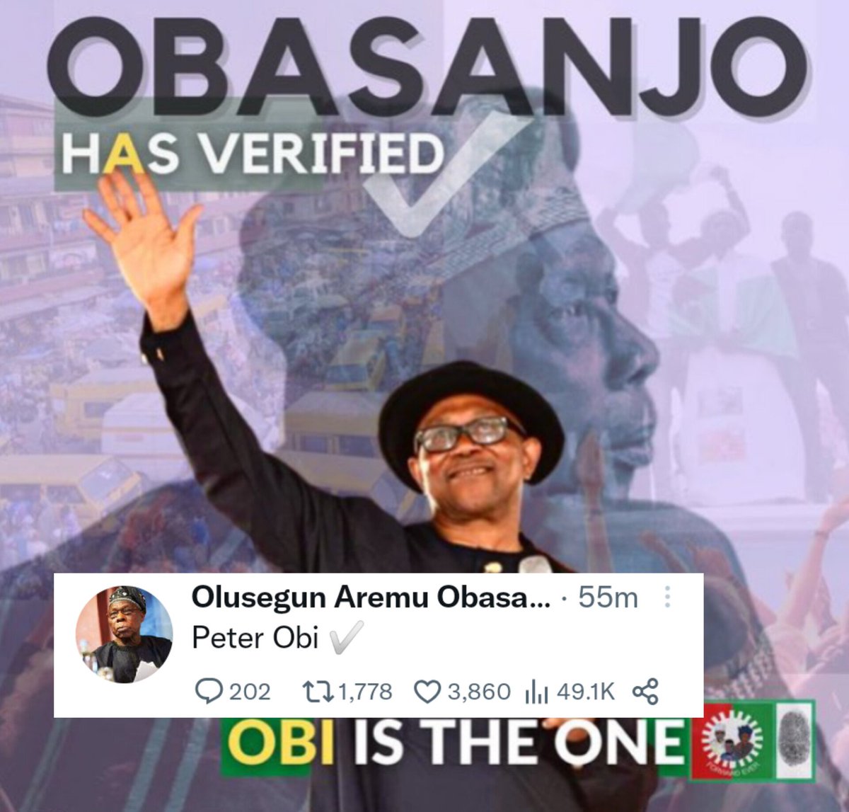 MuchTalksBlog1's tweet photo. Confirmed, Signed &amp; Sealed ✔️ by Olusegun Obasanjo https://t.co/Q3X6688OFk
