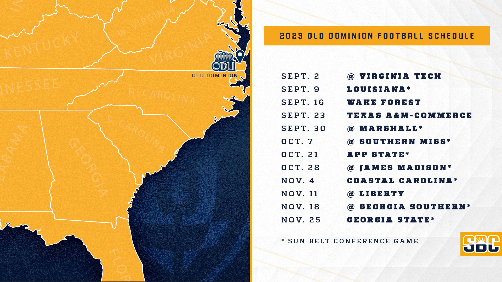 Sun Belt Football (SunBeltFB) / Twitter