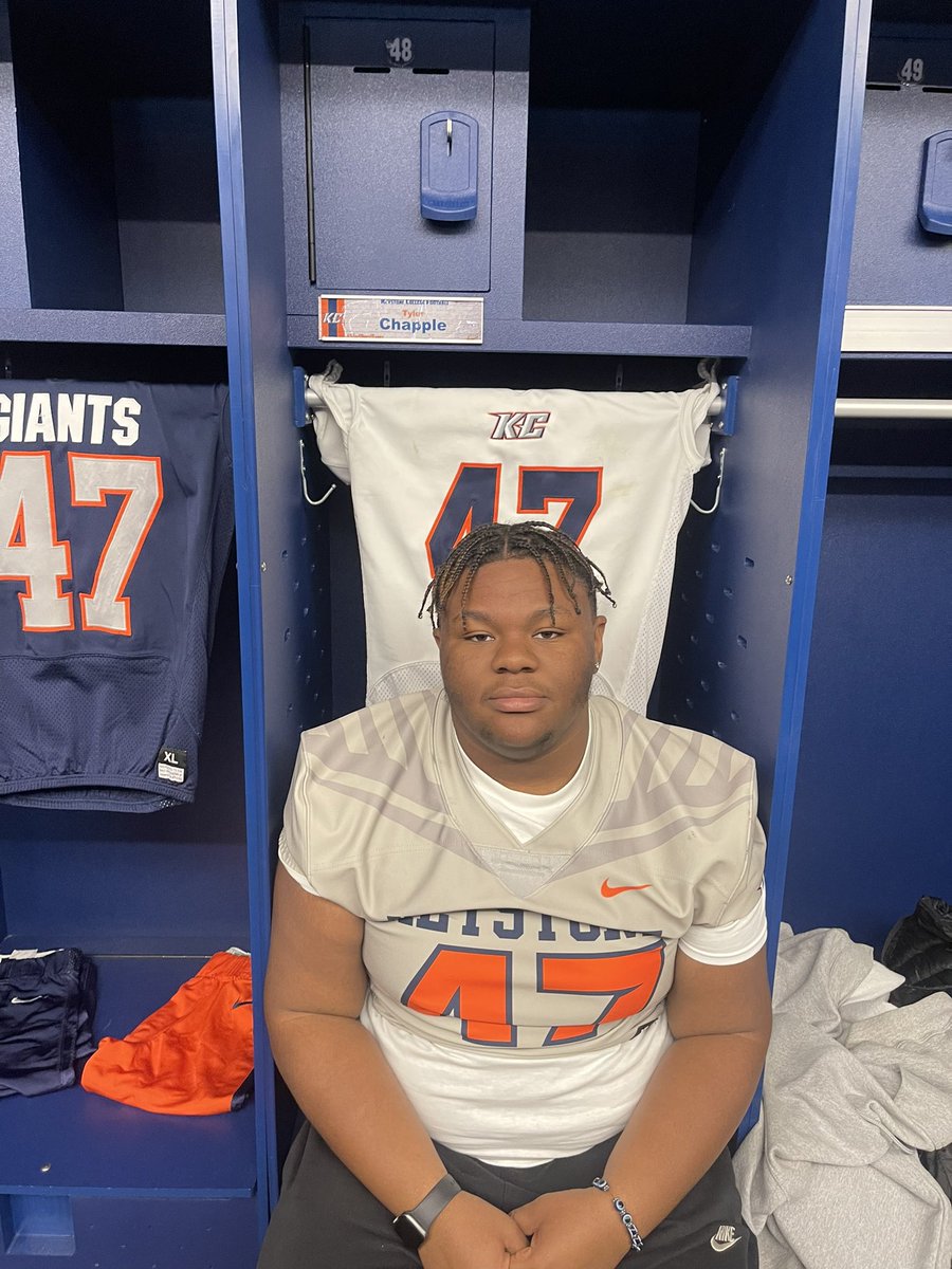 tyChapple47's tweet photo. Had a great time @KeystoneFTBL with @Coach_DSmith28 ,@CoachJHiggins ,@KirwanCoach . Love the campus and atmosphere of the school https://t.co/5RJkuvY5Gl