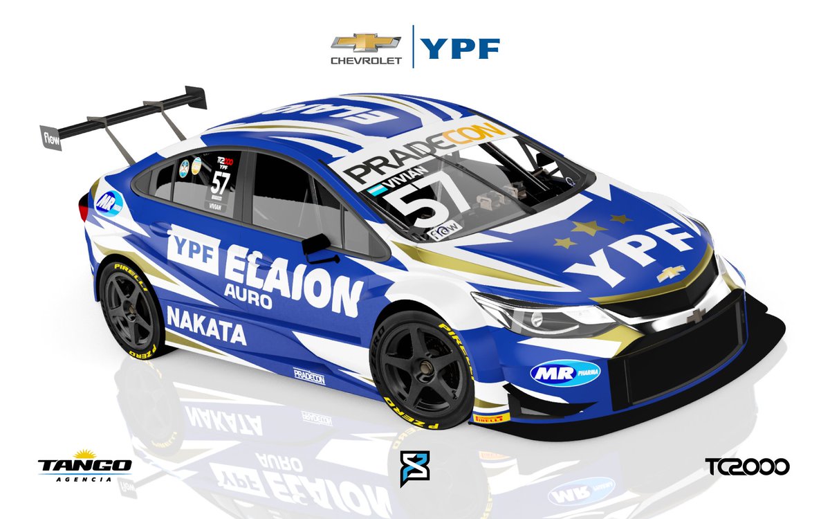 area75's tweet photo. Diseño de los Chevrolet Cruze de @supertc2000 del equipo YPF @equipoproracing que conducirán @francoevivian (foto) y Rodrigo Aramendia realizado junto a Tango Agencia / TC2000
.
.
#tc2000 #supertc2000 #chevrolet #touringcar #touringcars #cruze https://t.co/xuoZaGXOwI