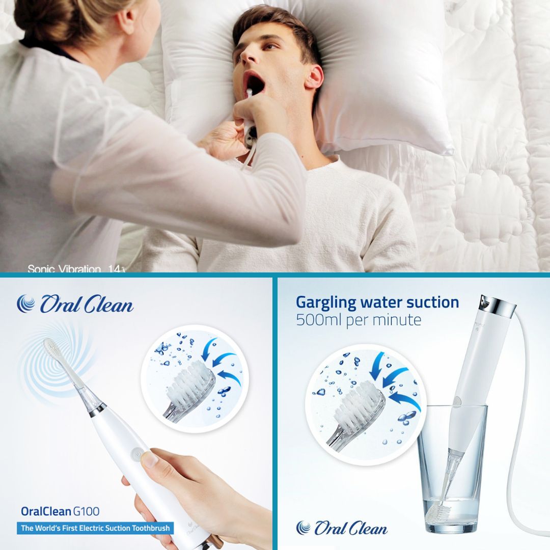 growingsmilesuk's tweet photo. Did you know there is such a thing as an electric suction toothbrush? The G100 is the world’s first electric suction toothbrush which is perfect for use at home, in care homes and in hospitals.
#dementiacare #specialcaredentistry https://t.co/BmOoIizjTc