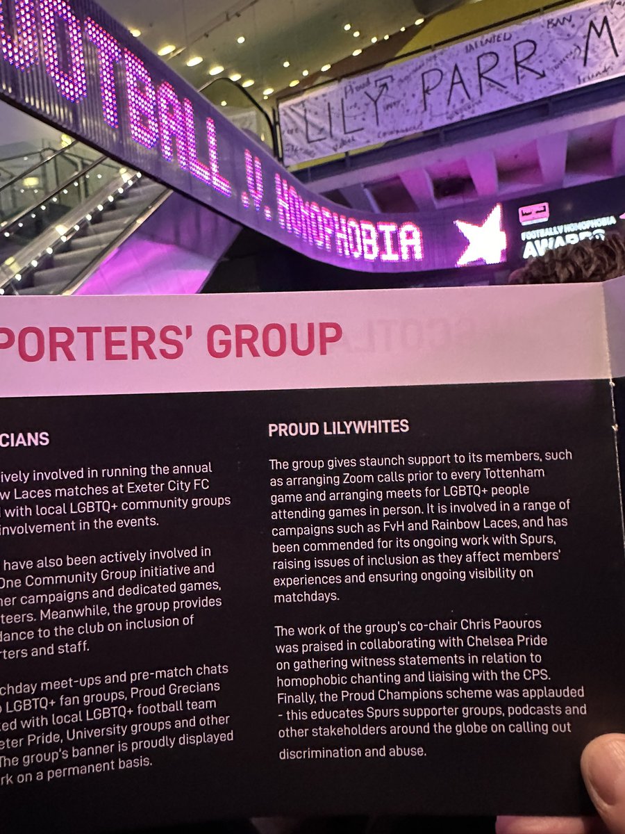 🏆 <a href="/FvHtweets/">FootballvHomophobia</a> awards about to kick off #fvh2023