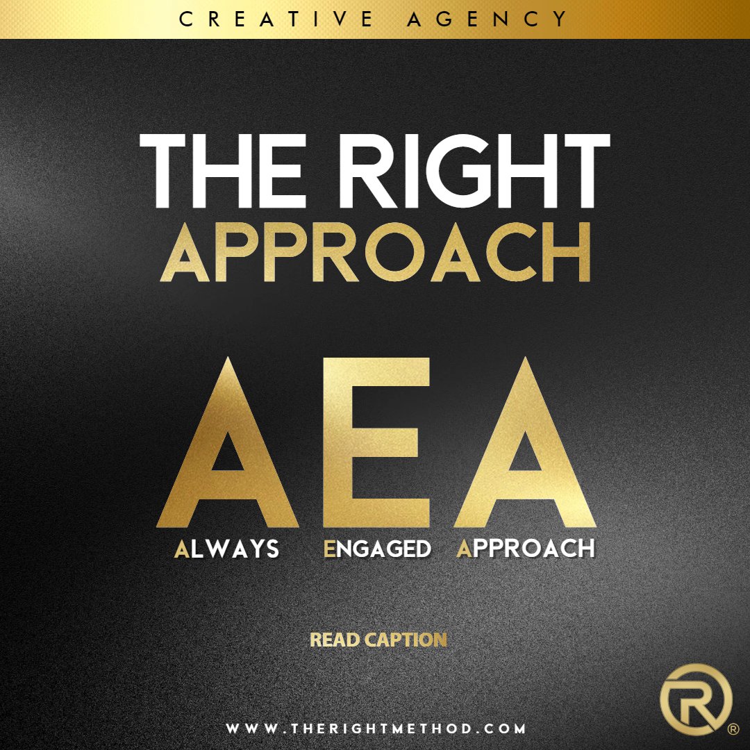 Right_Method's tweet image. AEA (Always. engaged. approach.)
People often reach out to us and ask, “How do I close more sales and attract a bigger audience?” The answer is simple: you must focus on #visibility. Remember #TheRightMethod’s magical formula: Visibility = Credibility = Profitability.