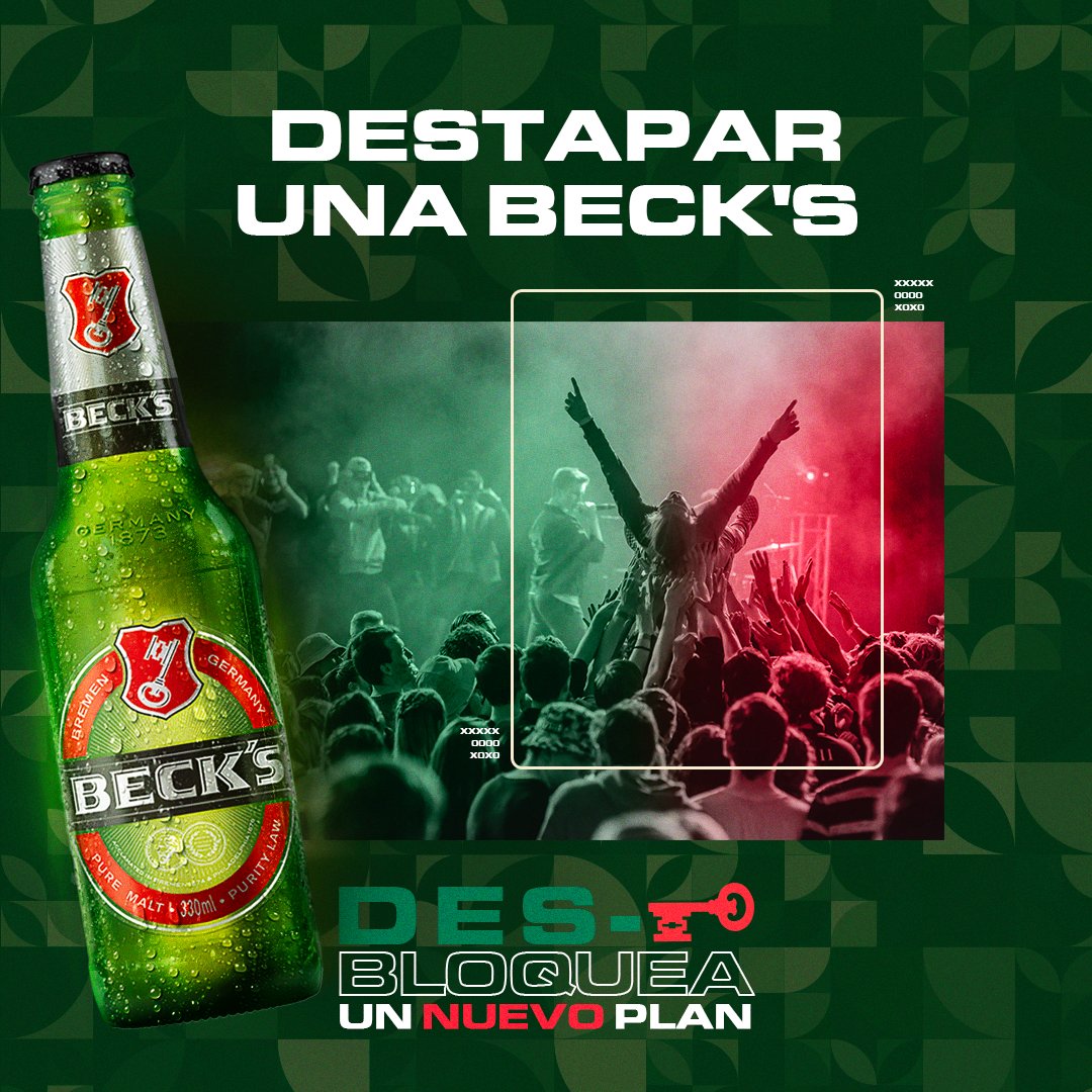 Dale un giro a tus planes con Beck's y descubre nuevas formas de divertirte, mientras disfrutas de un sabor auténticamente alemán.🍺

¡Arroba a tu amigo con el que desbloquearán un gran plan esta noche! 😎🤟🏼