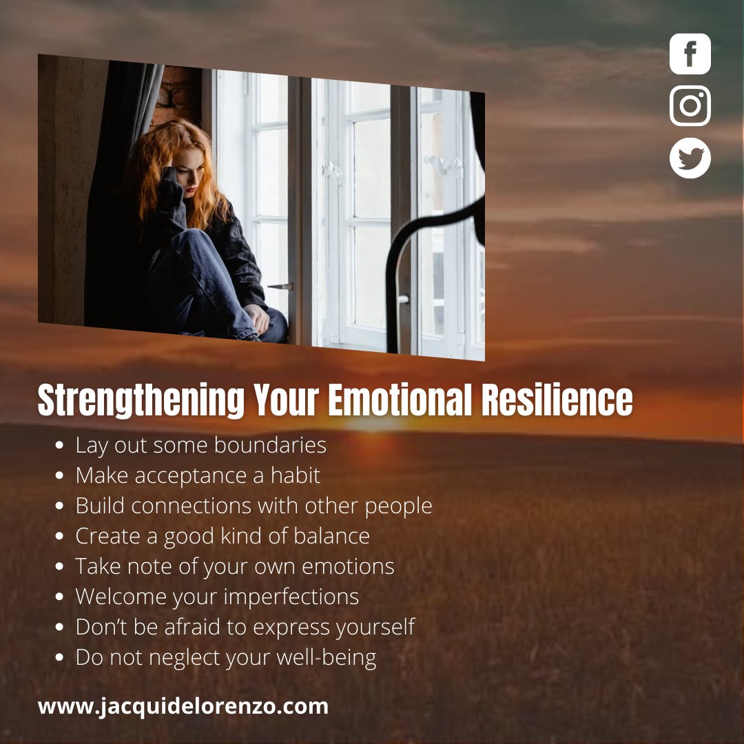 jacquiannd's tweet photo. Strengthening Your Emotional Resilience and What You Can Do

Read more at:
https://t.co/4Xwzb9u3po

#JacquiDeLorenzo #AfterTheRain #AThreadOfHope #StraightFromMyHeart #EmotionalResilience #MentalHealth https://t.co/cK3CChWKsY