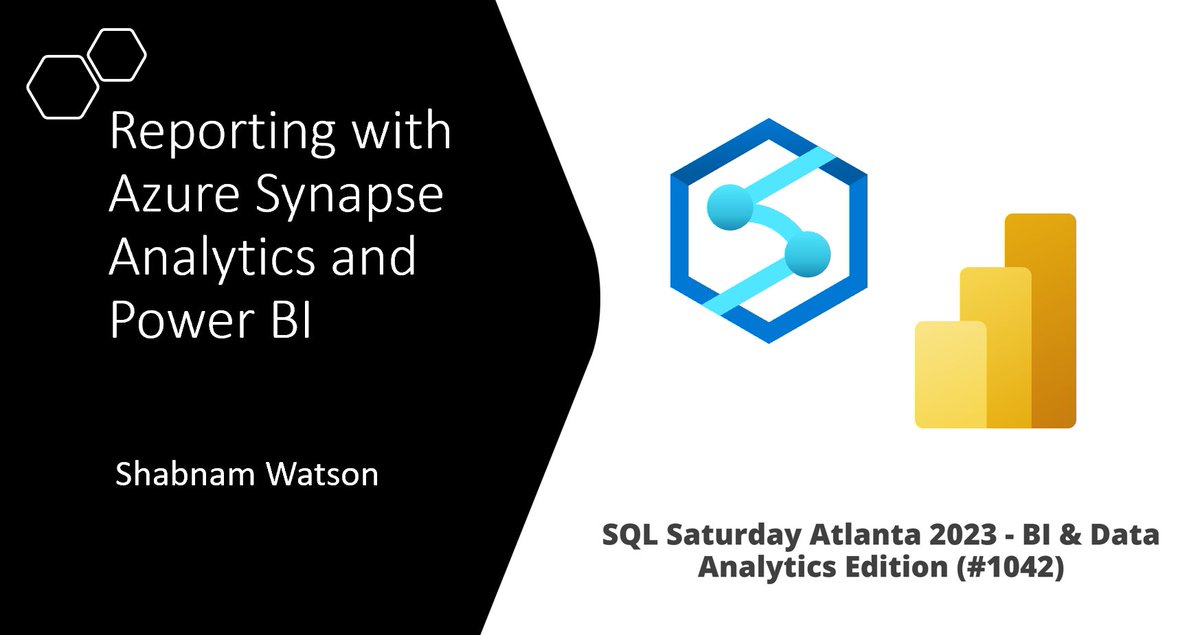 ShbWatson's tweet image. Join me tomorrow at SQL Saturday Atlanta to learn for an intro to Azure Synapse Analytics and how to build Power BI reports from it.
sqlsaturday.com/2023-02-25-sql…
#SQLSatATLBI #Azure #SynapseAnalytics #PowerBI #SQLSaturday