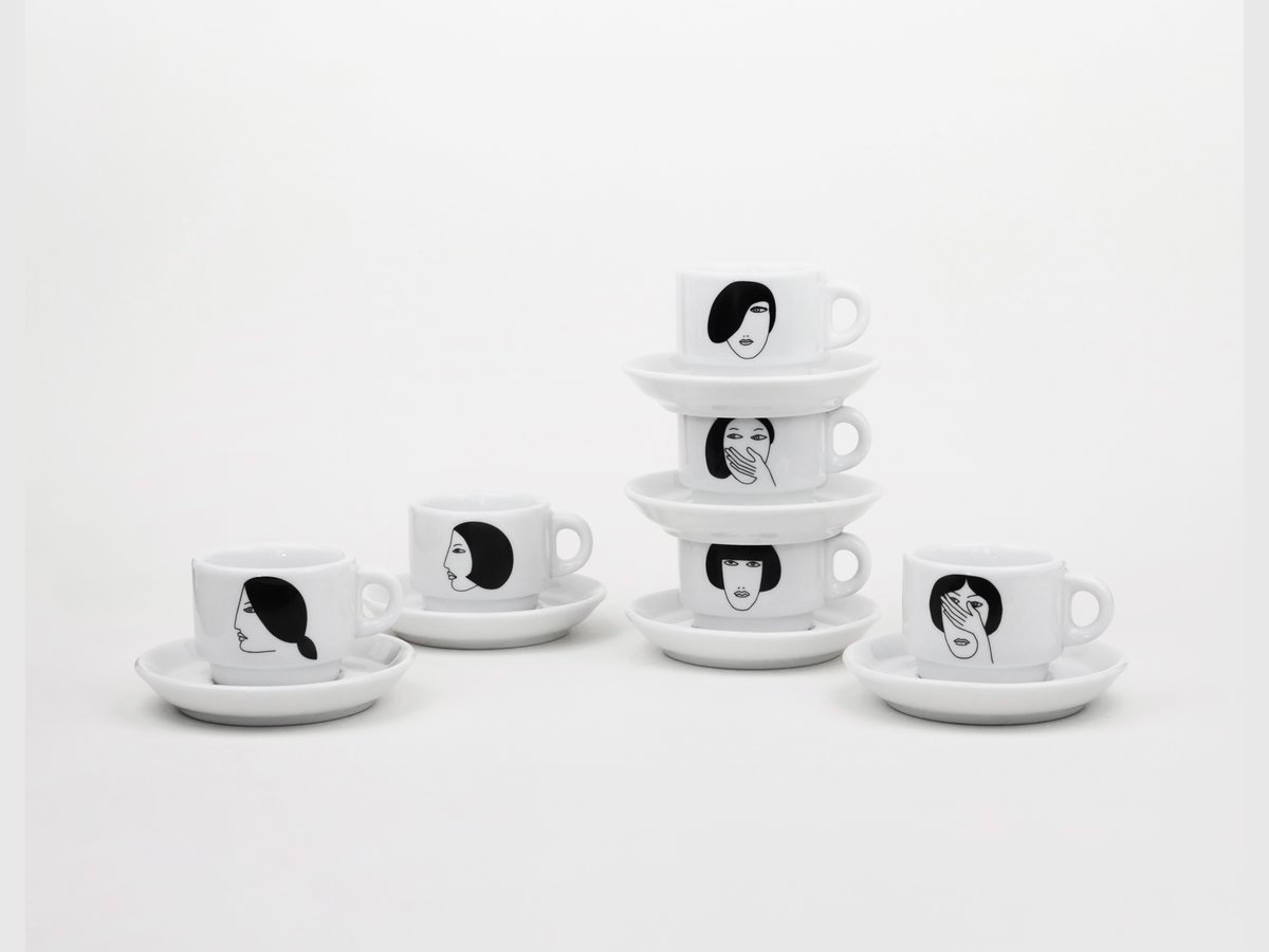 Da oggi il caffè ha un'aroma differente!
#tazzine #kiasmo #collection 
➡️ kiasmo.it/cat.../design/…
#serie #sophia
#tazzina #caffé #porcellana #drawing #vincenzodalba #kiasmodesign #collection