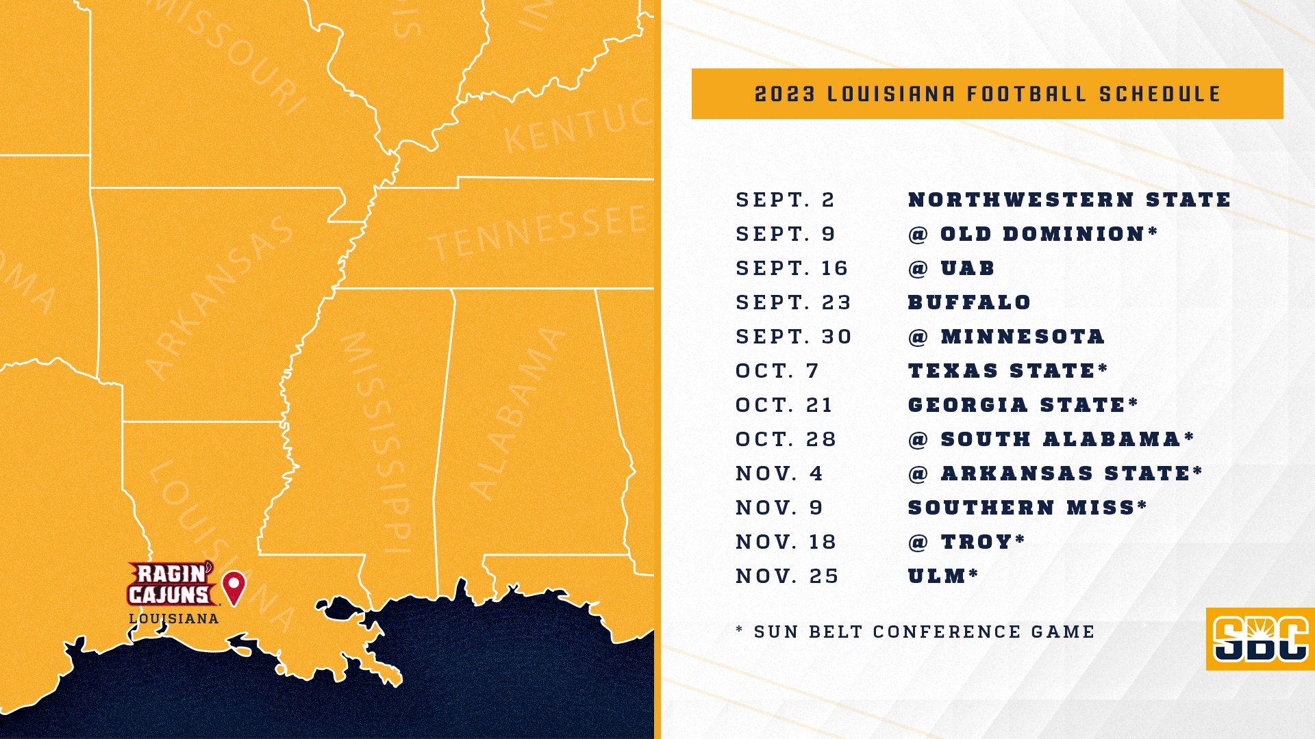Sun Belt Football (SunBeltFB) / Twitter