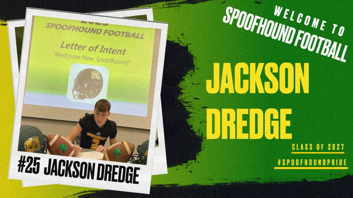 SpoofhoundFoot1's tweet photo. Congratulations Jackson Dredge! https://t.co/ozwib2Uddn