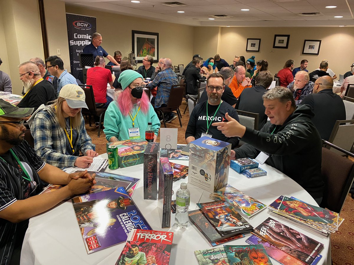 Zenescope's tweet image. Zenescope is at @comicspro Table 8 with new product to share! Come stop by!

#ComicsPro #ComicsPro2023
zenescope.com