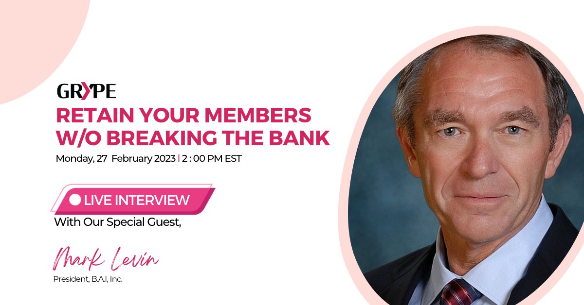 Mark Levin  <a href="/blairgrad/">Mark Levin</a> will be our guest speaker on February 27, to retain members without breaking the bank. 

Register now 👇grype.ca/events/podcast…  and tune in!