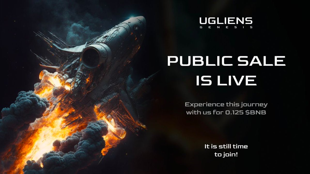 Ugliens Genesis Public Mint is LIVE!

Get yours for 0.125 BNB at uglienstown.wtf or on Rareboard

Limited collection of only 666 incredible pieces, each with their own story and developing lore! 📔

Read more about their planets and tools at wiki.uglienstown.wtf🌐