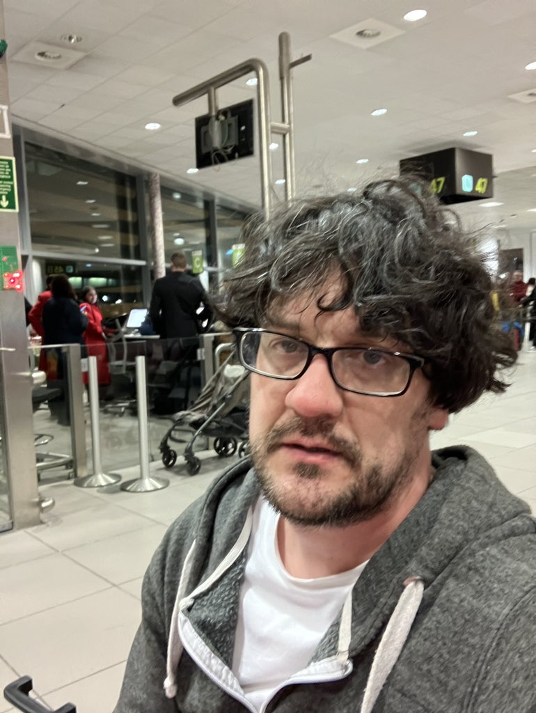 TheGhoti's tweet image. Cutting it as fine as I can remember for a flight - I’m sweating like Meghan Markle in a Parisian underpass.