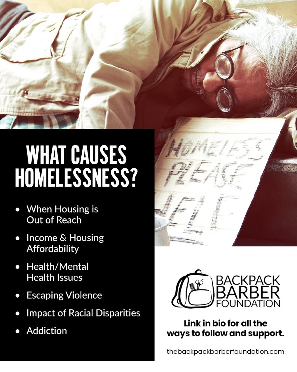 backpack_barber's tweet photo. Homeless people often feel invisible and hopeless. Through our free haircuts, hygiene bags and the support of our partners, we hope to make a difference in the lives of those who are less fortunate but equally human. Visit the link in our bio for ways to follow and support. 🖤 https://t.co/X0VPFURhSo