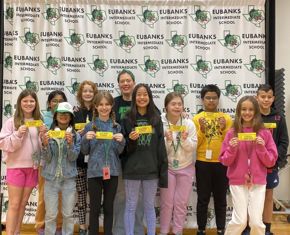 This week’s golden ticket winners. These Dragons have been working hard at being great leaders on campus. Great job Dragons! #DragonProud #InspireExcellence #EISWeGrow
