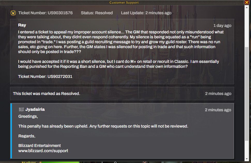 Buckfurlap's tweet photo. Ill just go ahead and get fucked then... Thanks Blizzard https://t.co/okQkQIg6CY