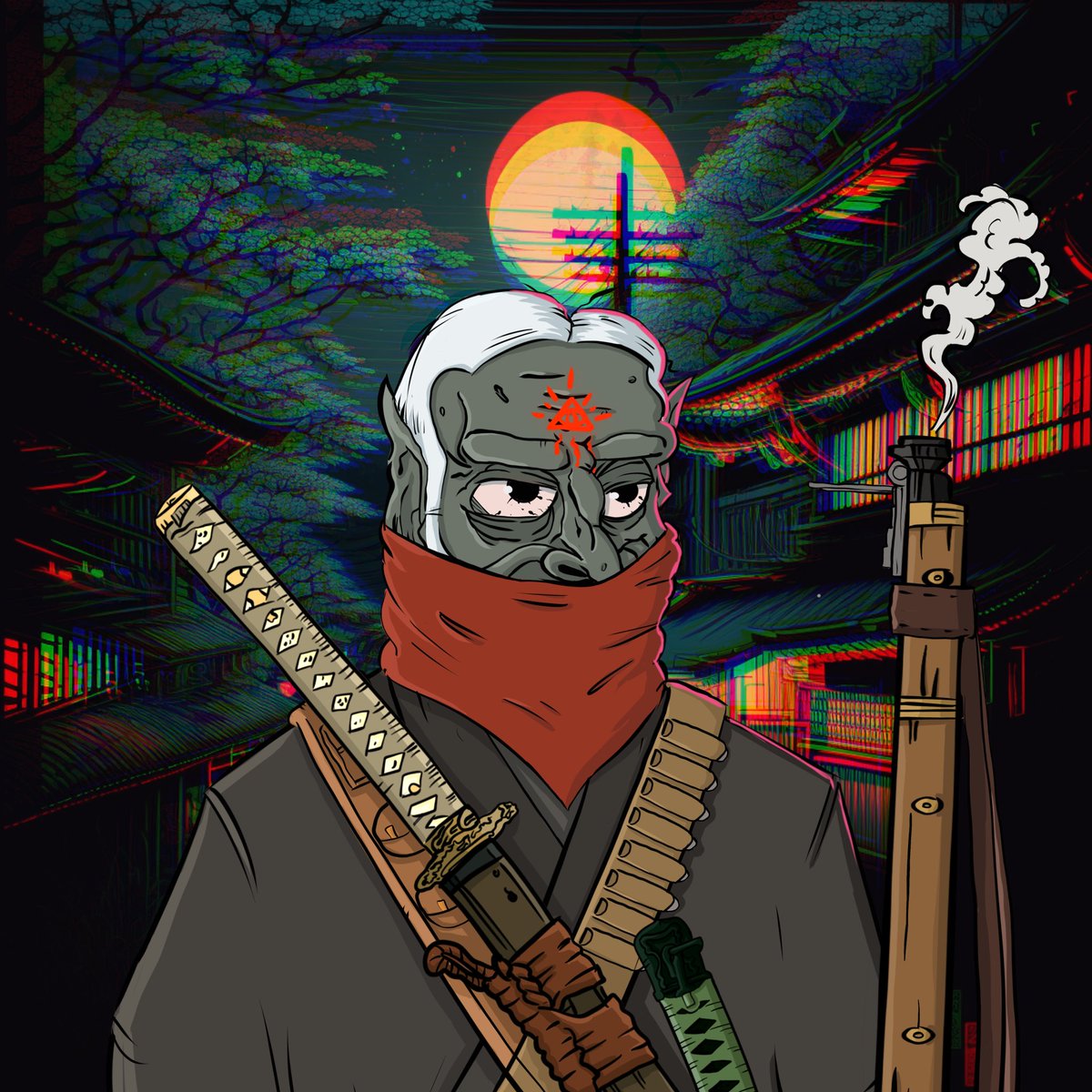 Just finished the last of 100 1/1 legendary in the <a href="/BushidoRoyale/">Bushido Royale</a> collection 

The “Yokai Hunter” 

Drop coming March 8th 

⚔️ Reasonable priced
⚔️ Realistic road map 
⚔️ proven track record 2 years 
⚔️ Doxed 
⚔️ Awesome gamification  

Join us 🙏💪🙇‍♂️
Links in bio