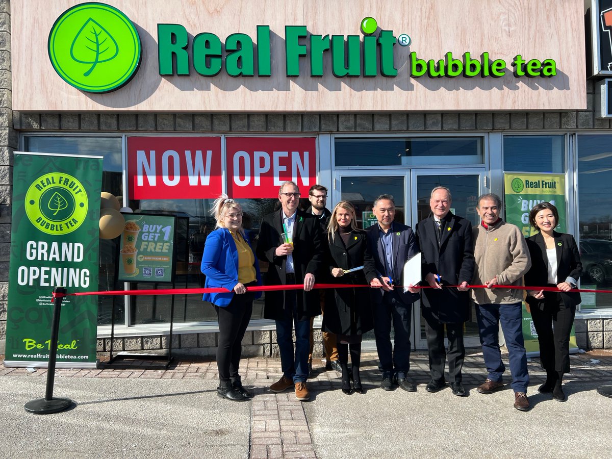InvestPickering's tweet photo. Congratulations to Real Fruit Bubble Tea on their grand opening of their new Pickering location!🧋

Visit them at 726 Kingston Rd.

For their menu &amp; more➡️ https://t.co/PukKCFMzDq 

#investpickering https://t.co/QYRBs9uvhQ