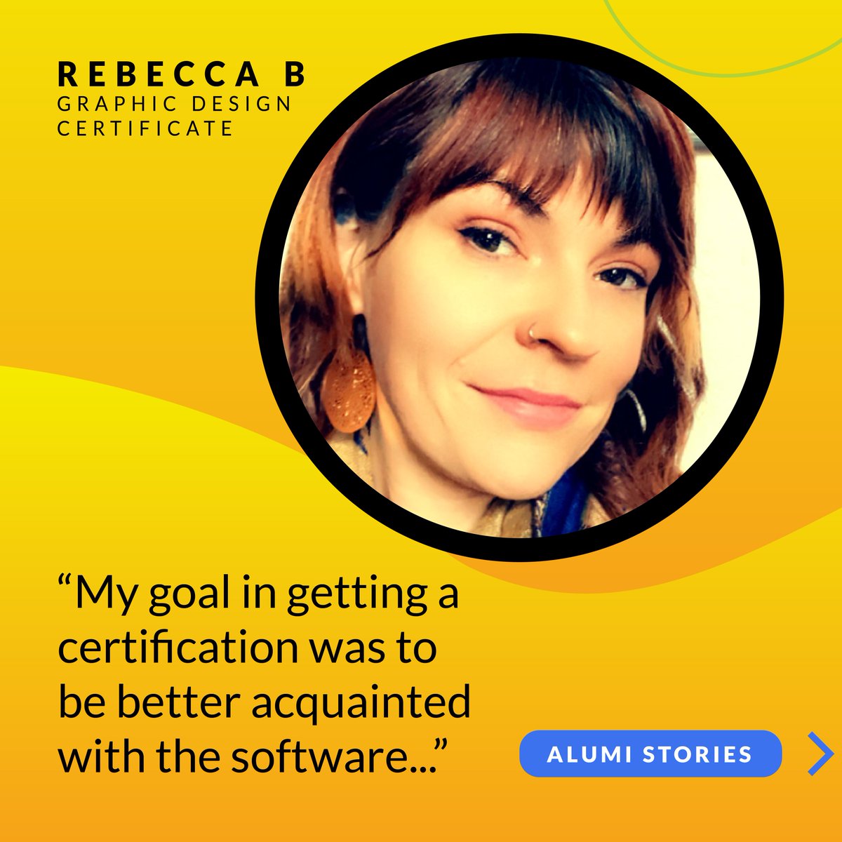 nobledesktop's tweet image. From novices to design aficionados, our Noble Desktop alumni have found their creative niche with us! 🎨💻👨🎓👩🎓 Don&apos;t take our word for it, hear what Rebecca has to say. 🗣️💬 #NobleDesktop #AlumniTestimonials #CreativeCommunity #NeverStopLearning #DesignSchool