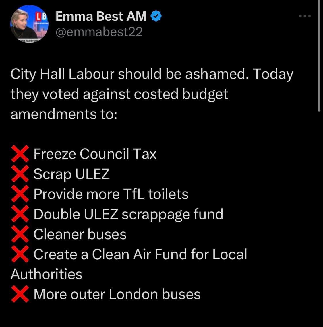 Good news for the the Conservatives. Looks like Labour are hurting their voting in the next elections. <a href="/CityHallTories/">City Hall Conservatives</a> and <a href="/PeterTFortune/">Peter Fortune MP</a>  keep fighting for the people of London please.