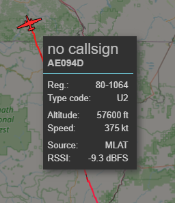 CorvisPartners's tweet image. 57,600 ft (!)  @ADSBex