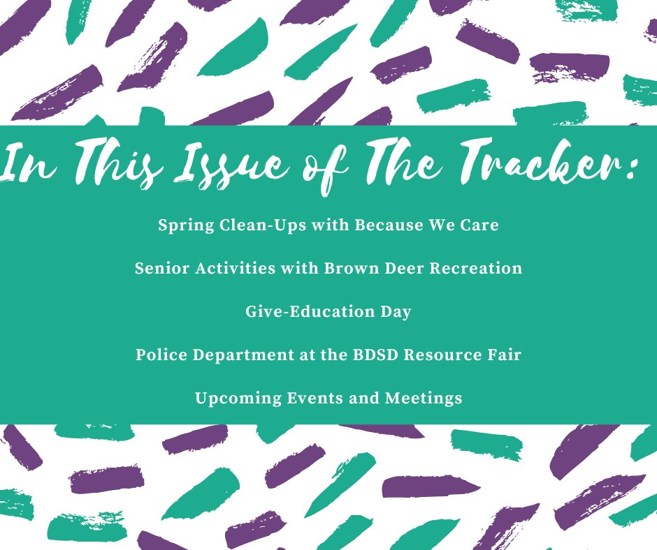 Read the latest issue of The Tracker, our weekly e-news, here: conta.cc/41mOF0X