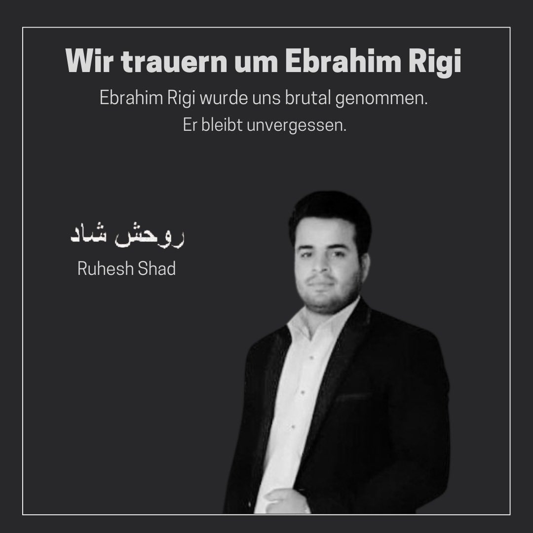 Nach seiner Freilassung wurde Ebrahim Rigi aus Zahedan, Belutschestan  erneut festgenommen und auf dem Polizeirevier gefoltert und getötet. Das Regime zeigt ein weiters Mal sein brutales Gesicht. Die Welt muss hinsehen - die Welt muss handeln.
#EbrahimRigi #Ebrahim_Rigi