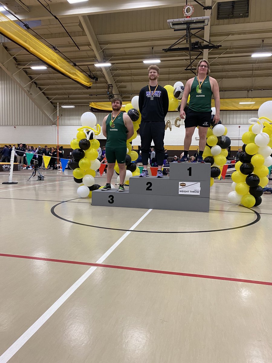 Drake Willinborg is the OAC Runner-Up in Weight Throw ‼️🥈