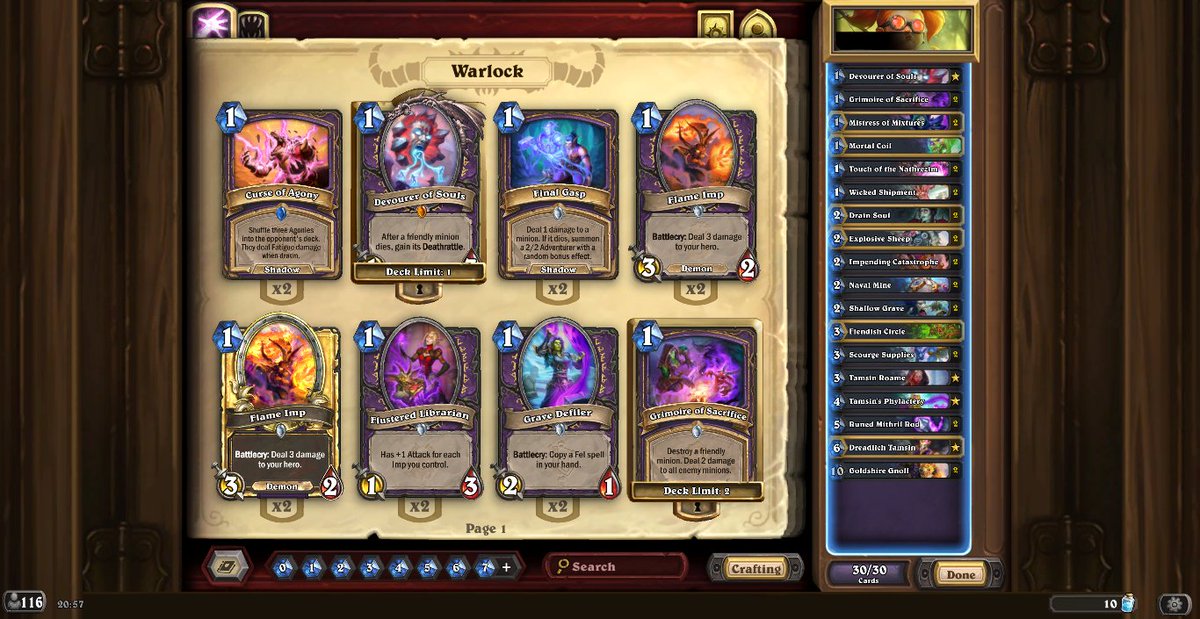 MinislashHS's tweet image. Top 10 with another deck than frost dk 😄
61% winrate (58-37)
30-25 against dk 
AAECAcn1Agby7QOwkQTxkQSxnwTmoATCkgUM1+0DvfEDxvkDg/sDxYAE1aAE56AEiLAEm9QE/9kEpZIFwJIFAA==