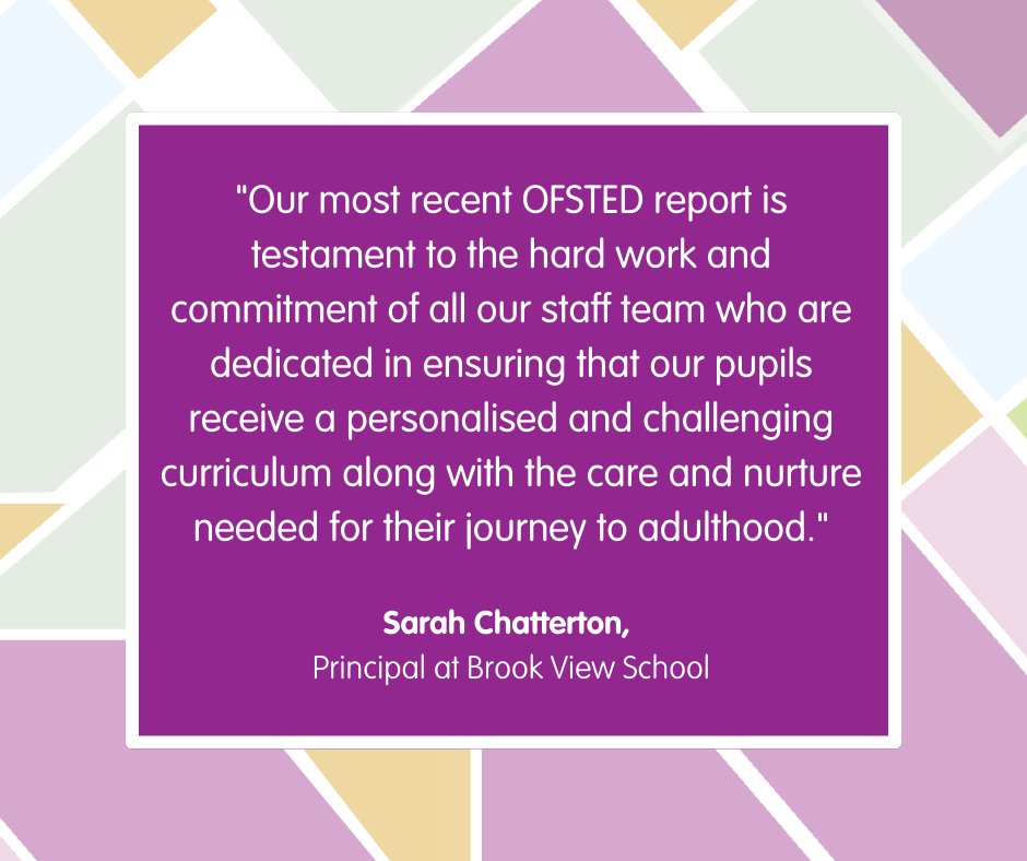 Cambian Brook View School have been celebrating after being rated ‘Good’ in their latest Ofsted inspection!

"Pupils are happy at [the] School. Leaders have established a friendly and supportive environment."

You can read the full report here: files.ofsted.gov.uk/v1/file/502059…