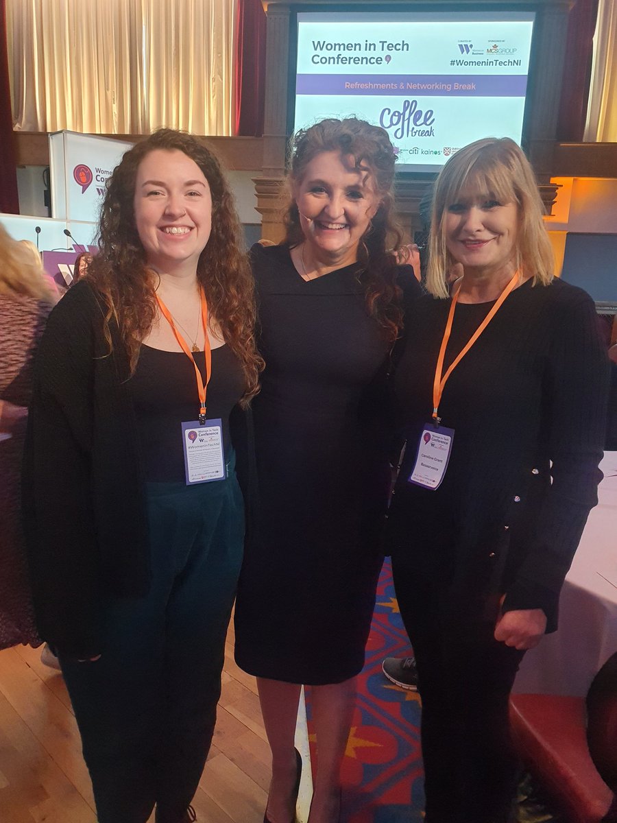 grant_eLearning's tweet photo. @TitanicBelfast#WomeninTechNI. Inspiring talk from space reporter Niamh Shaw. Promoting women astronauts!🚀 Reconnected with my fellow BVers and networking with like minded women in tech!❤️ https://t.co/cJkr4J9JNX