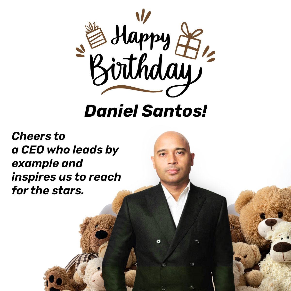 "Wishing a very happy birthday to Daniel Santos, the visionary leader of Gamepay. Your guidance, dedication, and inspiration have been invaluable to us all. May this year be filled with even more success, joy, and accomplishments.