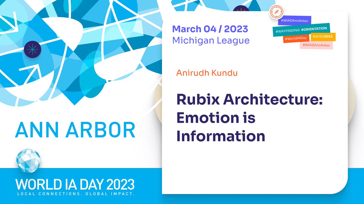 Behind every human interaction there is a human emotion. Anirudh Kundu talks about how to catalog emotions in order to understand digital usability needs. Learn about his approach and technique at World IA Day Ann Arbor 2023! #WorldIADay  #WIADAnnArbor

bit.ly/wiad23