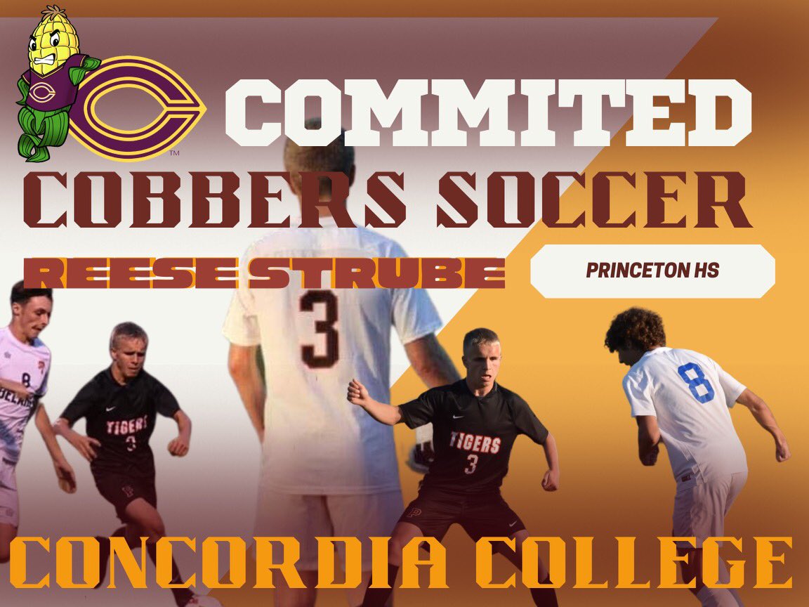 I am very blessed to announce my commitment to further my education &amp; soccer career <a href="/Concordia_MN/">Concordia College</a>. Thank you to all the coaches that have showed interest and to all coaches that have helped and supported me throughout this process. Also a special thanks to my family!!
<a href="/CobberSID/">Cobber Athletics</a>