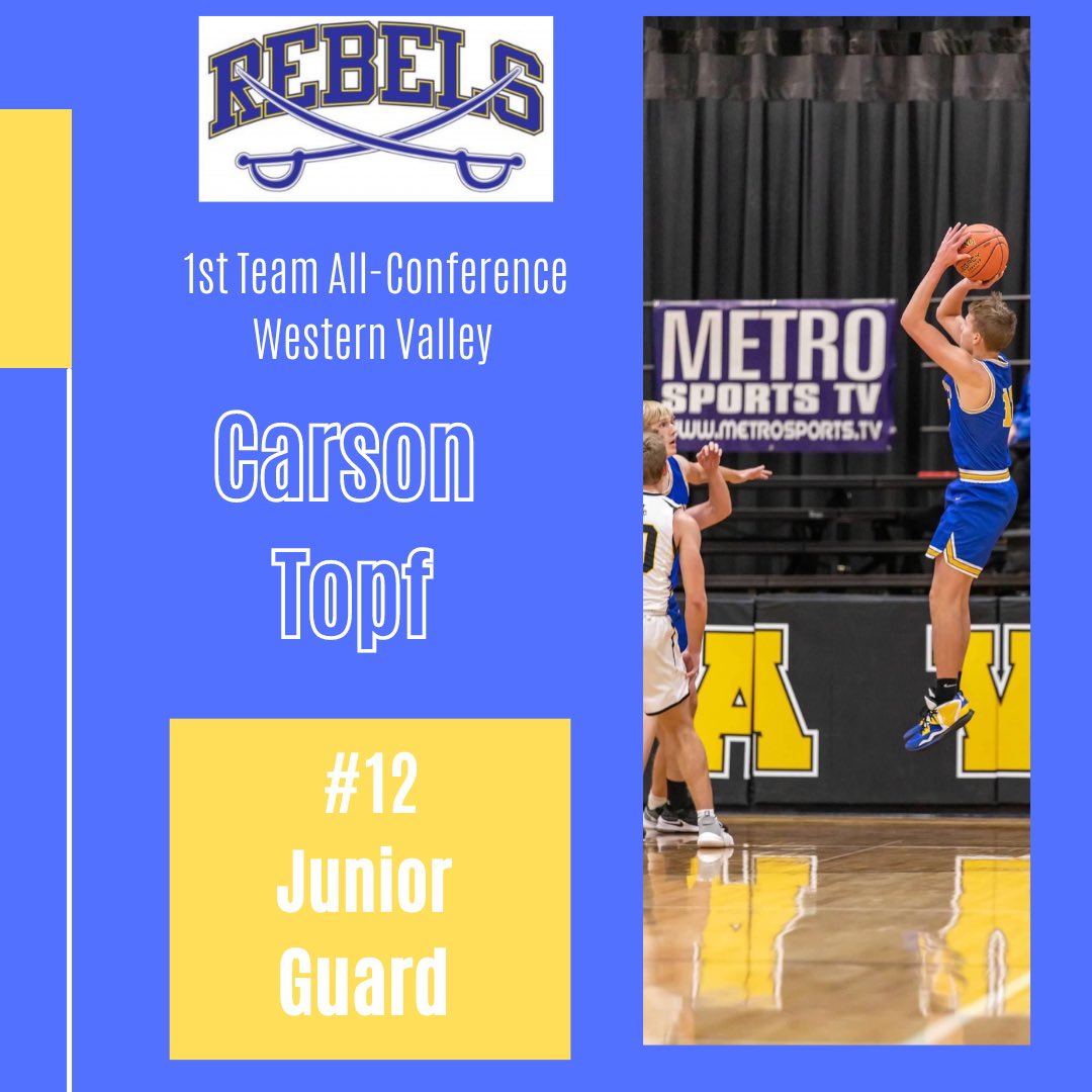 BoysWestwood's tweet photo. Congrats to our Western Valley All-Conference selections from the 2022-2023 season. Voting is done by all MVC coaches. @WCSDRebels 
1st Team Selections https://t.co/A2cHK7rnC8