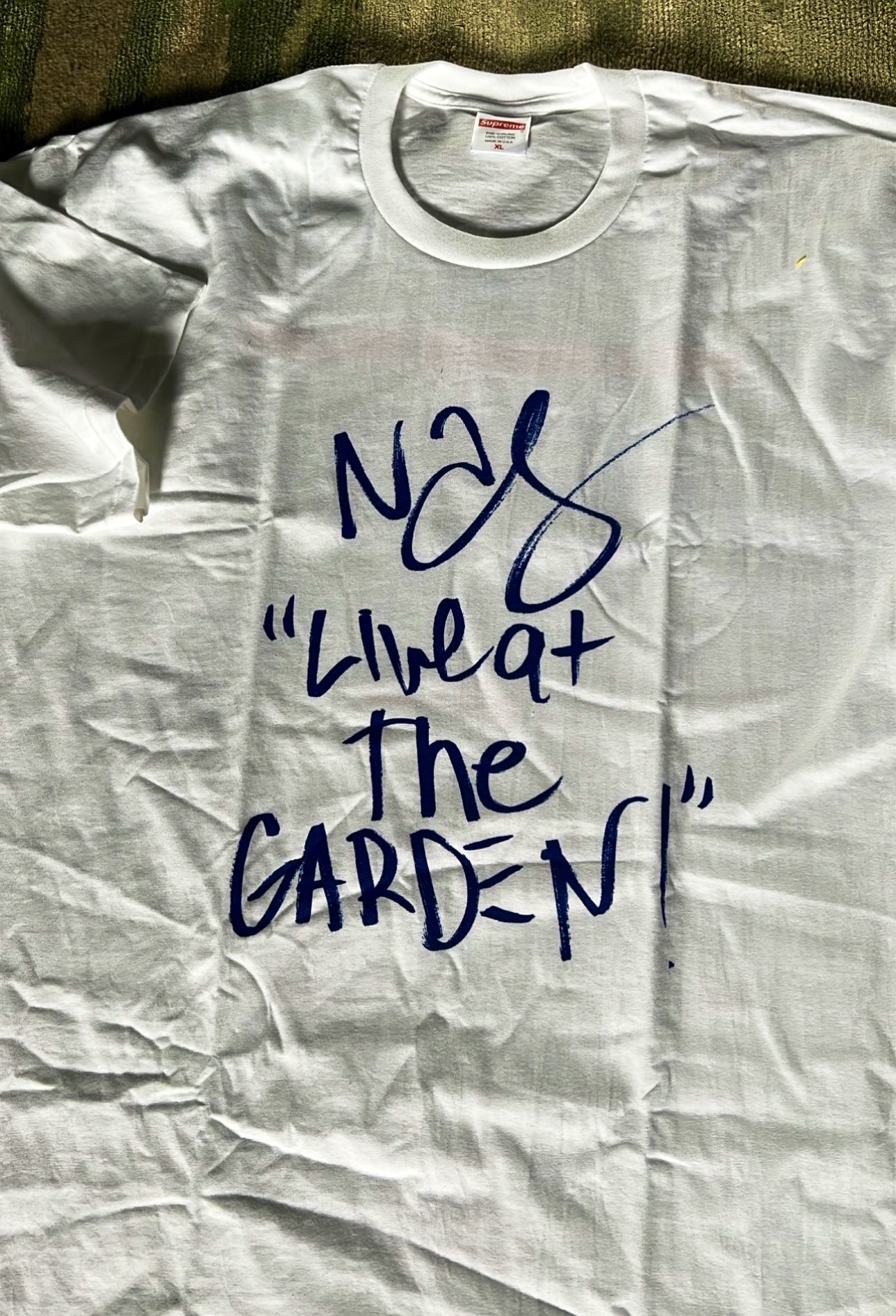 supreme nas concert new york tee | labiela.com