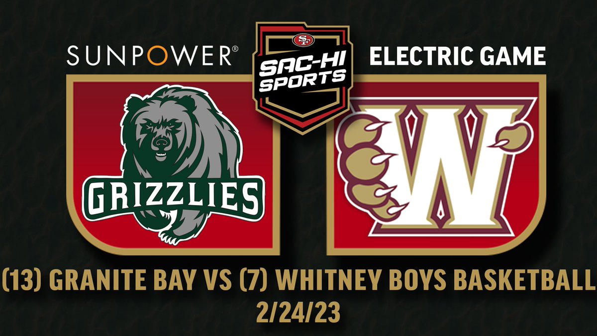 Nick Pecoraro (@premierprepsnmp) on Twitter photo A GREAT matchup tonight between SFL foes Granite Bay & Whitney for the <a href="/cifsjs/">CIF Sac-Joaquin Section</a> D2 boys championship! A 13-7 matchup! I'll be there for <a href="/49ersSacHi/">49ers Sac-Hi Sports</a> Sports!
Hoping that <a href="/GBGRIZZNATION/">GBHS Athletics</a> & <a href="/WhitneyCats/">Whitney Athletics</a> bring the ENERGY to Golden 1 Center!
<a href="/GraniteBayHigh/">Granite Bay HS</a> <a href="/Whitney_Bball/">Whitney Basketball</a> <a href="/coachsitt/">Jason Sitterud</a> A GREAT matchup tonight between SFL foes Granite Bay & Whitney for the <a href="/cifsjs/">CIF Sac-Joaquin Section</a> D2 boys championship! A 13-7 matchup! I'll be there for <a href="/49ersSacHi/">49ers Sac-Hi Sports</a> Sports!
Hoping that <a href="/GBGRIZZNATION/">GBHS Athletics</a> & <a href="/WhitneyCats/">Whitney Athletics</a> bring the ENERGY to Golden 1 Center!
<a href="/GraniteBayHigh/">Granite Bay HS</a> <a href="/Whitney_Bball/">Whitney Basketball</a> <a href="/coachsitt/">Jason Sitterud</a>