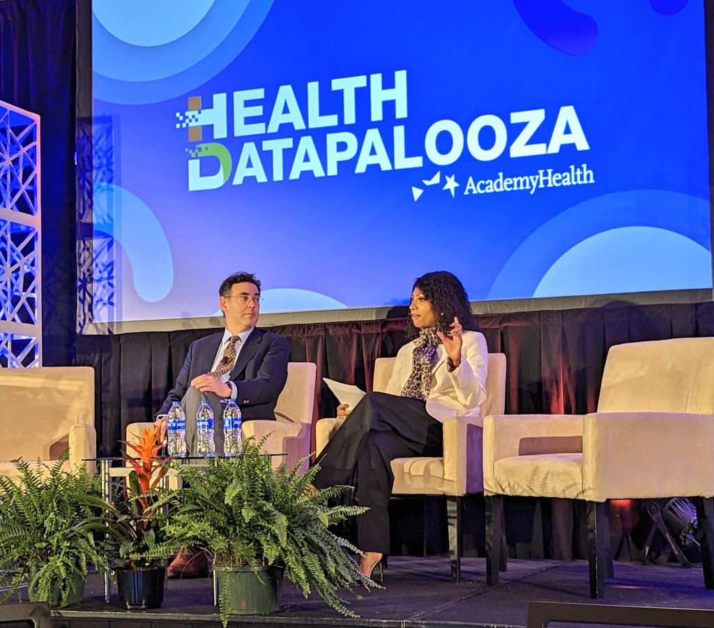Karen Dale @AmCaritas sits down with Jon Blum <a href="/CMSGov/">CMSGov</a> to discuss the new era of data liberation #hdpalooza