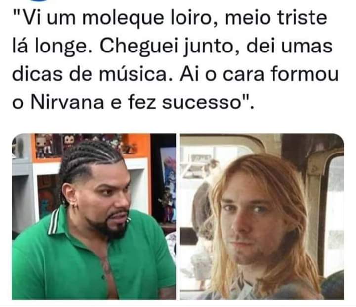 Que a mentira comece. . . #sextou ! 

#naldobenny #kurtcobain #rock
