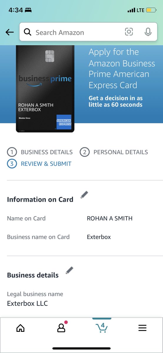 Business Prime American Express Card
