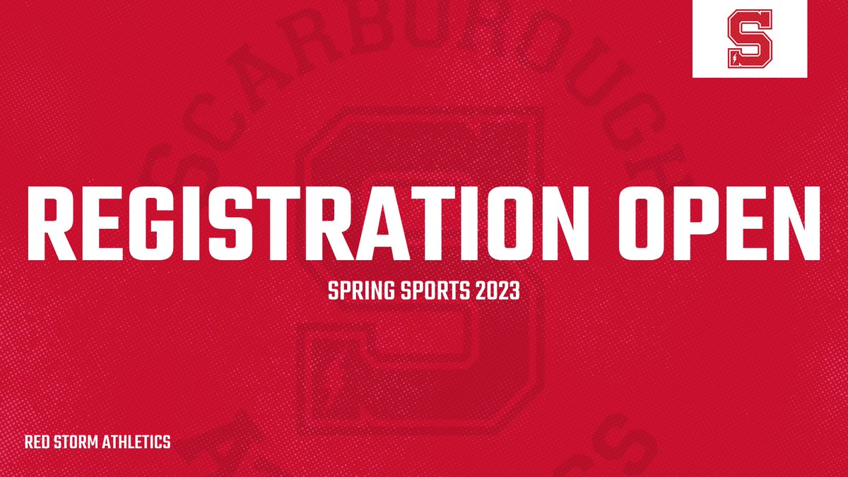 ❗❗REGISTER NOW❗❗

Registration for Spring sports is now open for middle &amp; high school.

High School | familyid.com/scarborough-hi…
Middle School | familyid.com/scarborough-mi…

#GOSTORM