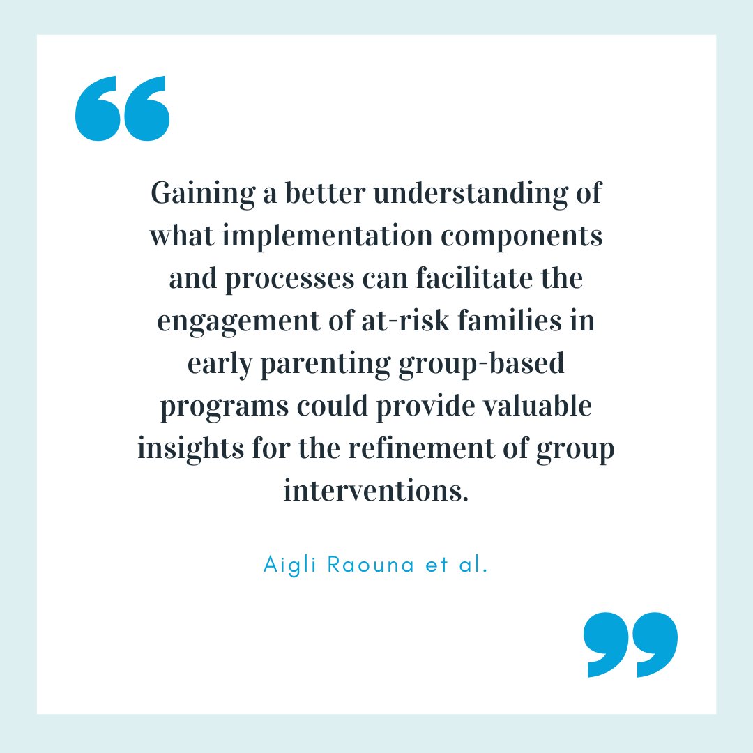 Researchers in the United Kingdom interview parents about their experiences with Melow Babies, a group-based parenting program for families at risk for parenting difficulties. Click here to read the open access article: onlinelibrary.wiley.com/doi/10.1002/im…