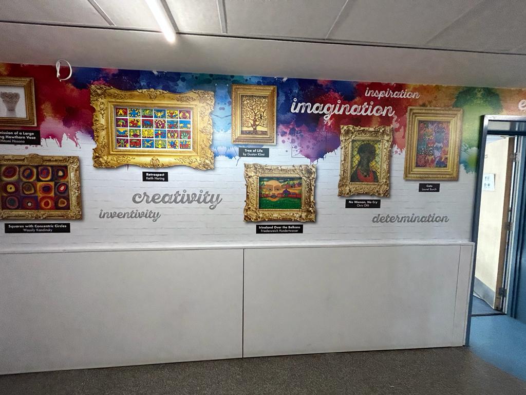 hdwrapsuk's tweet photo. Many corridors transformed this past week! 💜

Email today for your quotation or to arrange a no obligation site visit: sales@hdwrapsuk.co.uk

#hdwrapsuk #hdwraps #schoolwallart #schoolwallwraps https://t.co/UORD1XPGtW