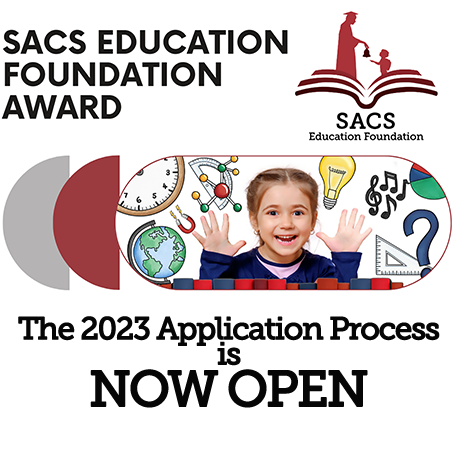 The Education Foundation Award is open to ALL SACS students, grades K-12, pursuing a chance to enrich themselves and their talents, and to receive scholarship money (up to $500) to fund it.  bit.ly/3Svo9i0