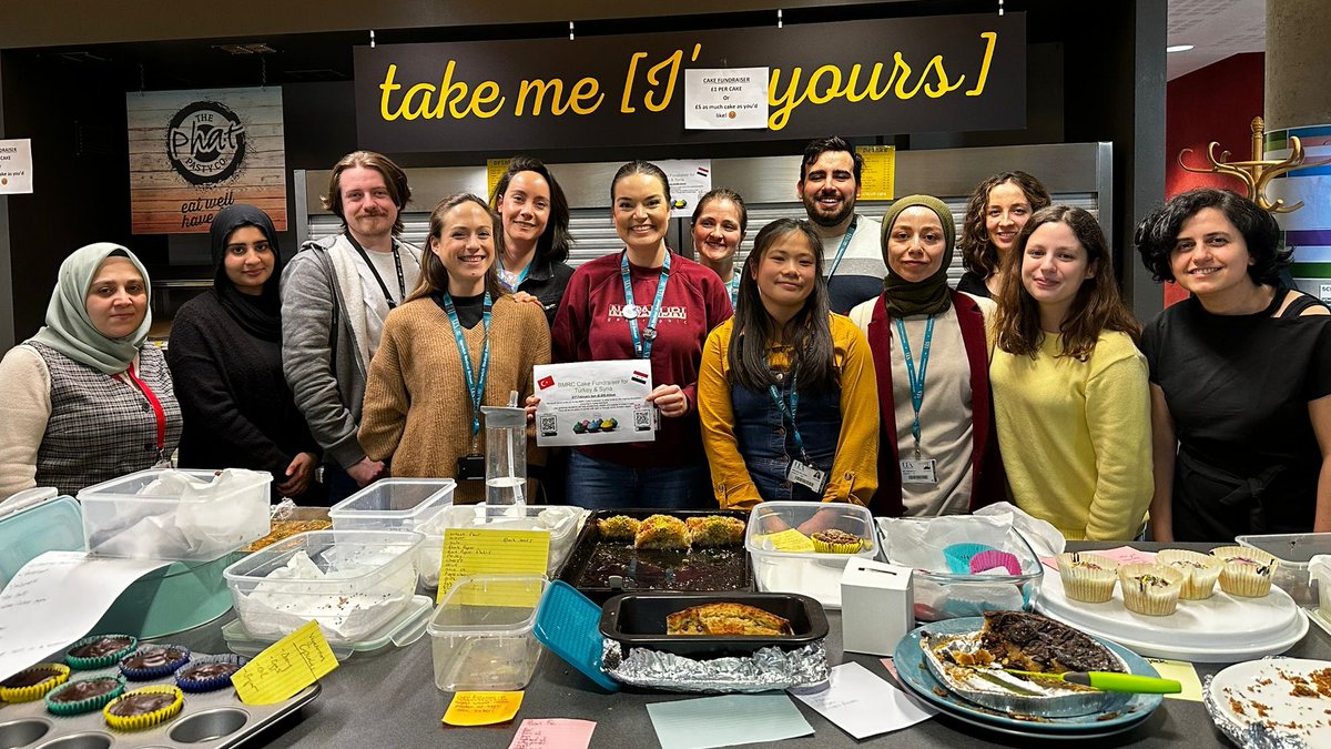 margeoux_dr's tweet photo. So happy to have helped organise the biggest BMRC #fundraiser cake day with @scnwy0704 @mariajramos4 to support ongoing earthquake aid efforts in #Syria &amp; #Turkey. Many thanks to everyone who contributed - be it through baking and/or donating!! 
@ueamed @biouea @uniofeastanglia https://t.co/wTXN2rhwcX