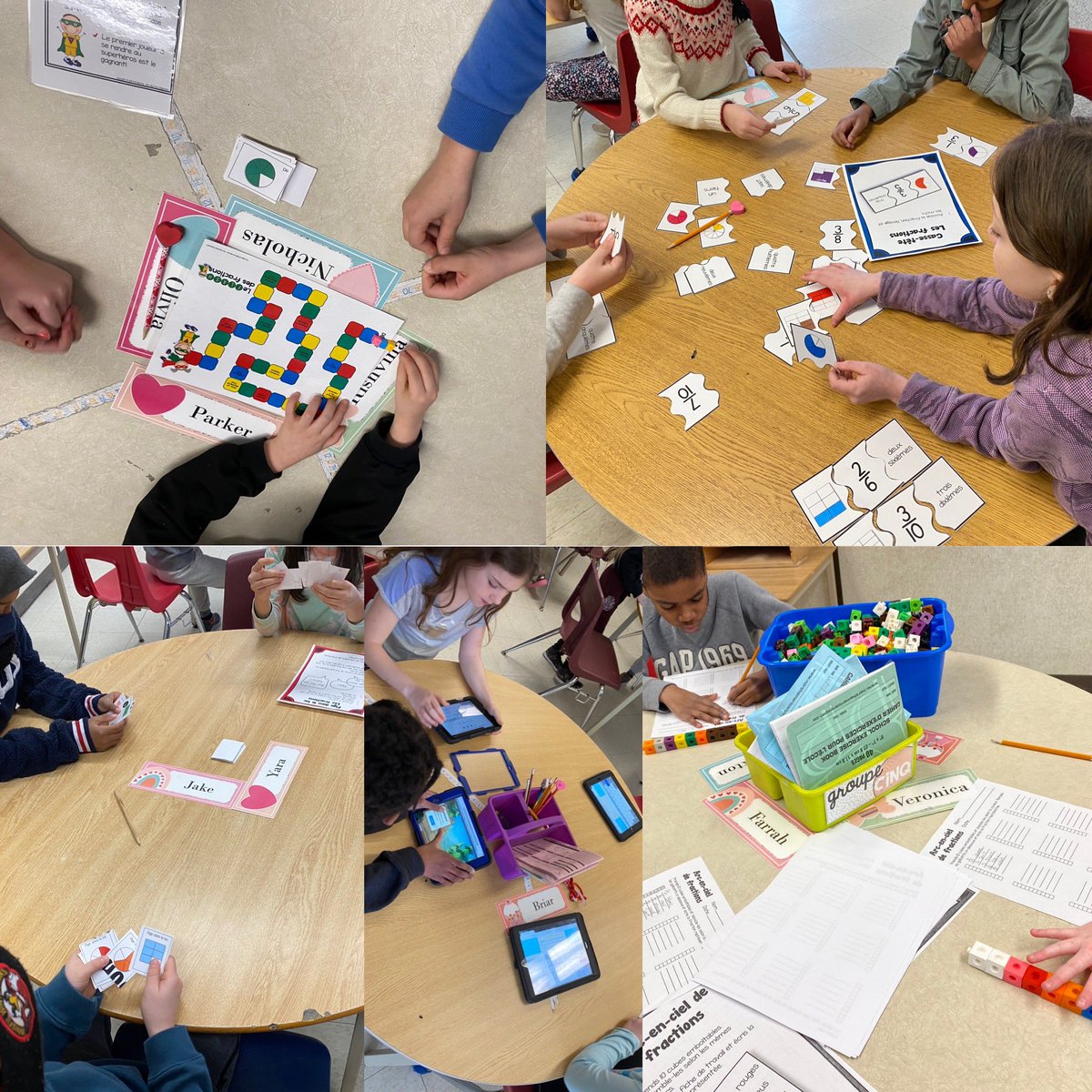Fraction math centres on this chilly Friday morning <a href="/GoodfellowPS/">Goodfellow P.S.</a>