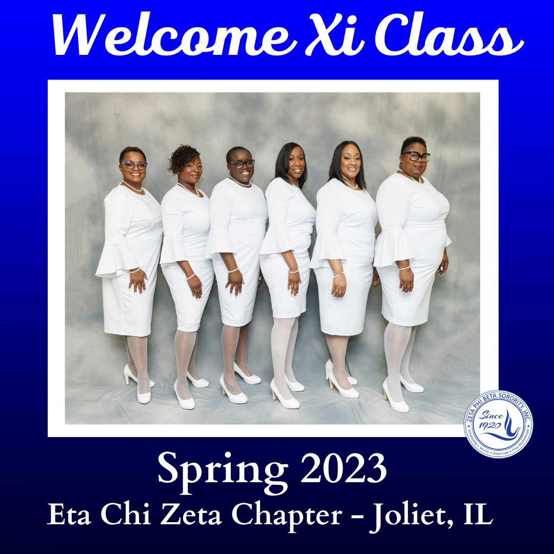 ZPhiB_HXZ's tweet image. Please join us as we welcome Xi Class, Spring 2023, to Zeta Phi Beta Sorority, Incorporated - Eta Chi Zeta Chapter ~ Joliet, IL.

#XiClass
#HXZ_Spring2023 
#6DegreeZofFINER

Dr. Saundra Russell-Smith
Tamisha Owens
Keena Greenleaf
Yvette Carter
Wrauslin Taylor
Dia Flowers